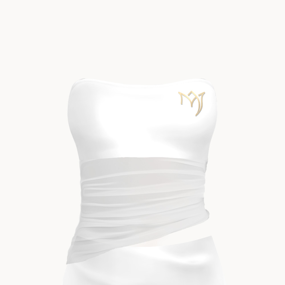 Sheer Signature Dress - Weiß